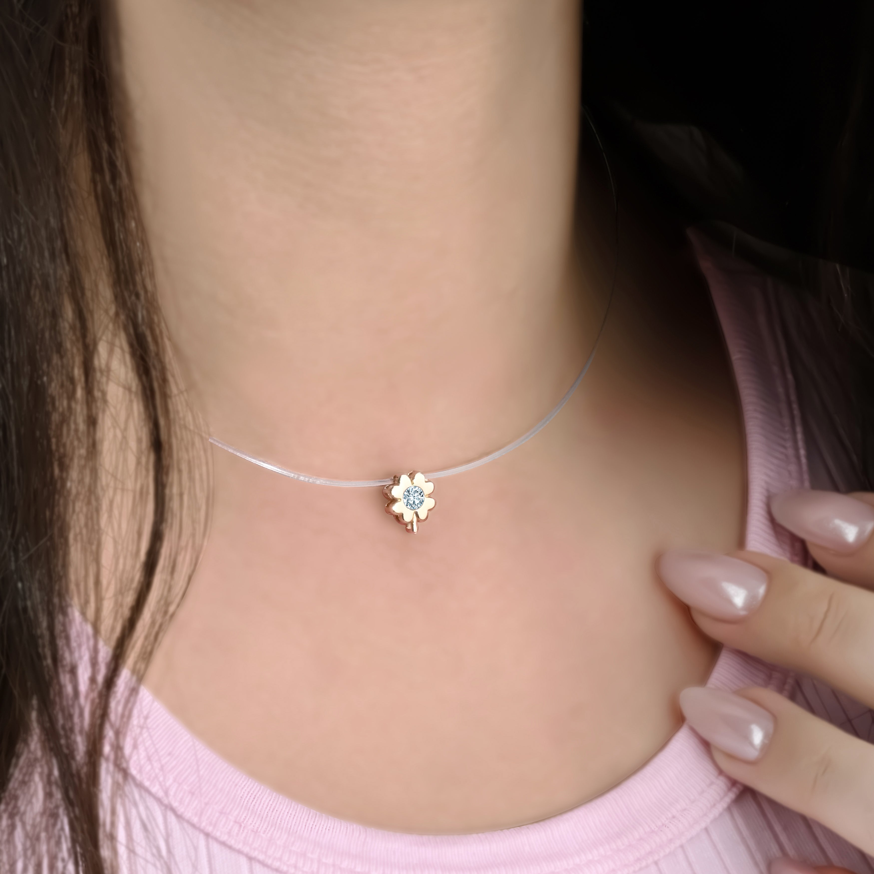 Yonca Hayalet Kolye / büyük