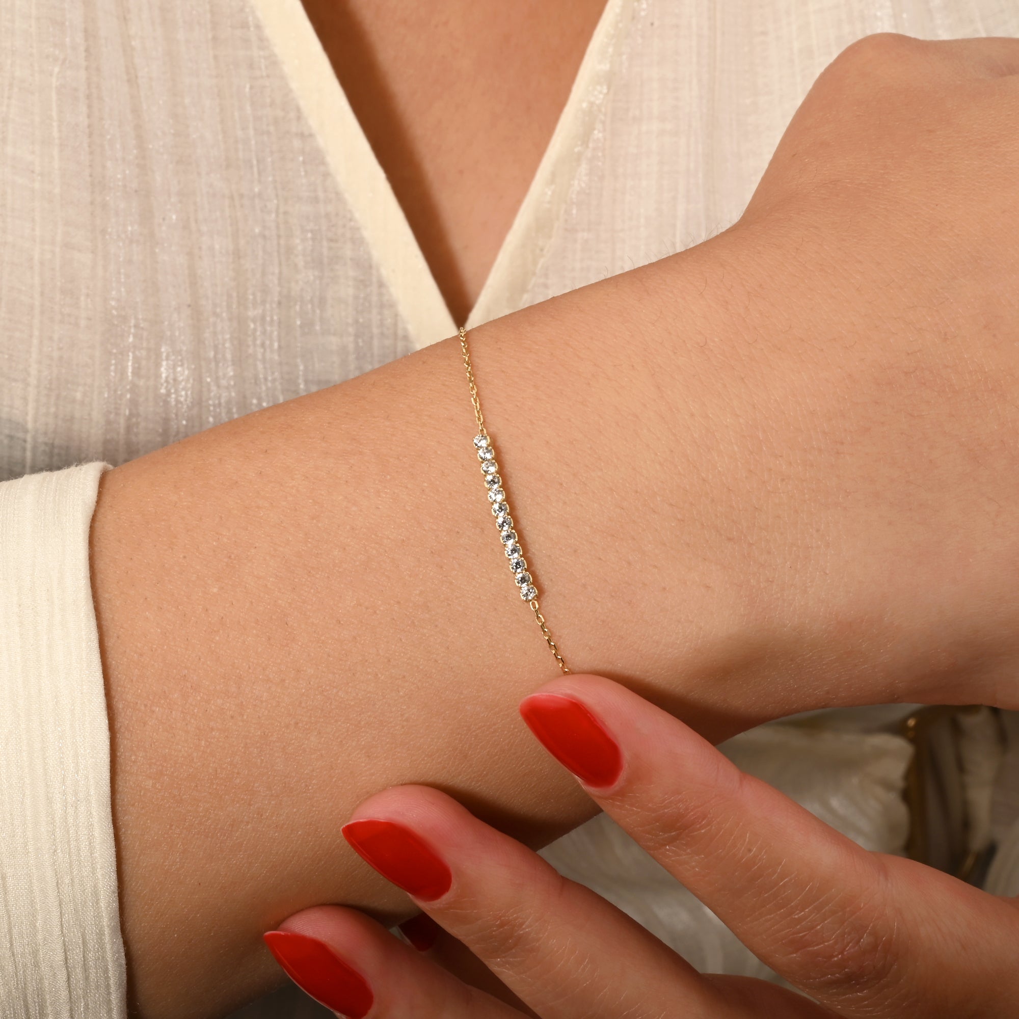 Minimalist Tenis Bilekliği