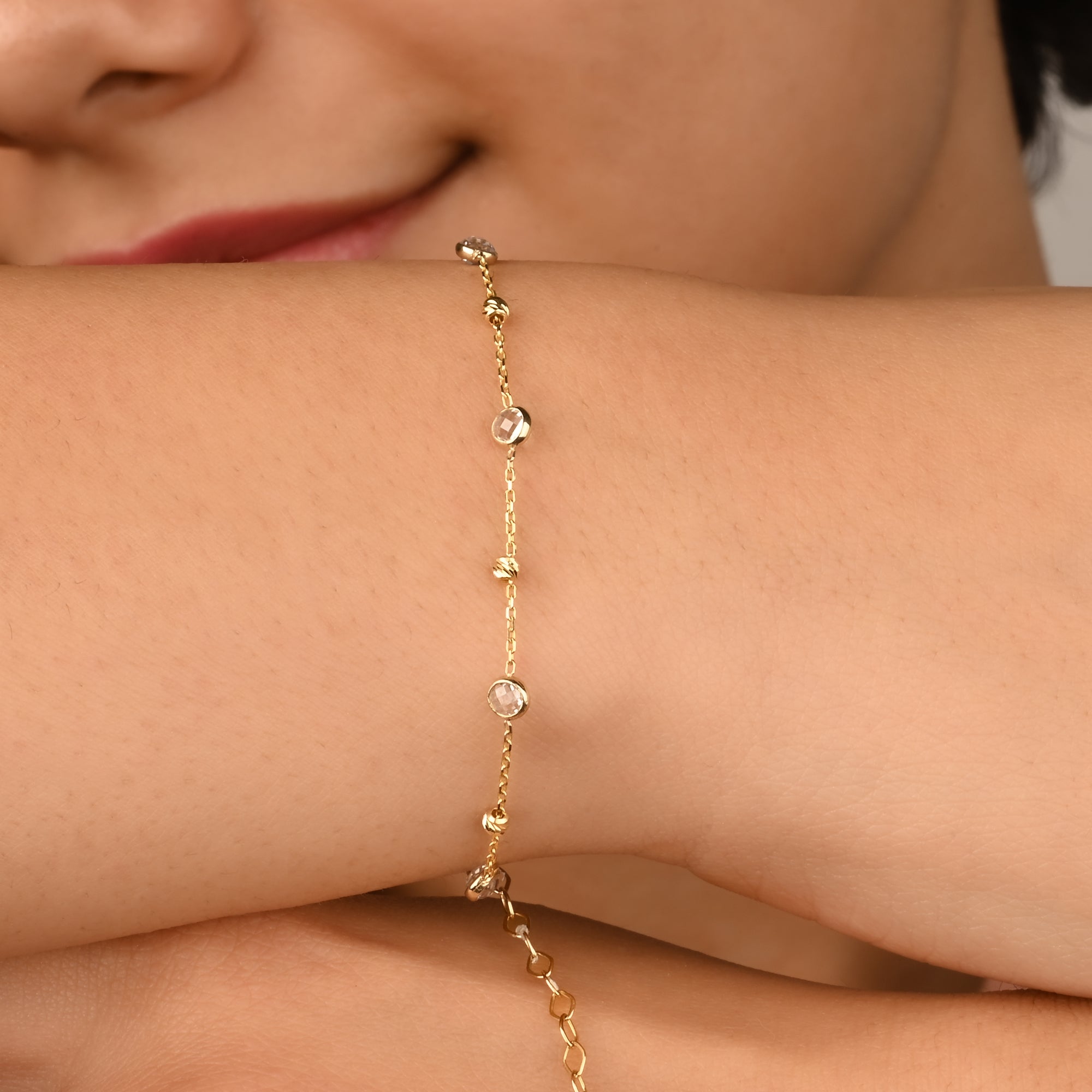 İki Taşlı Dorika Bileklik