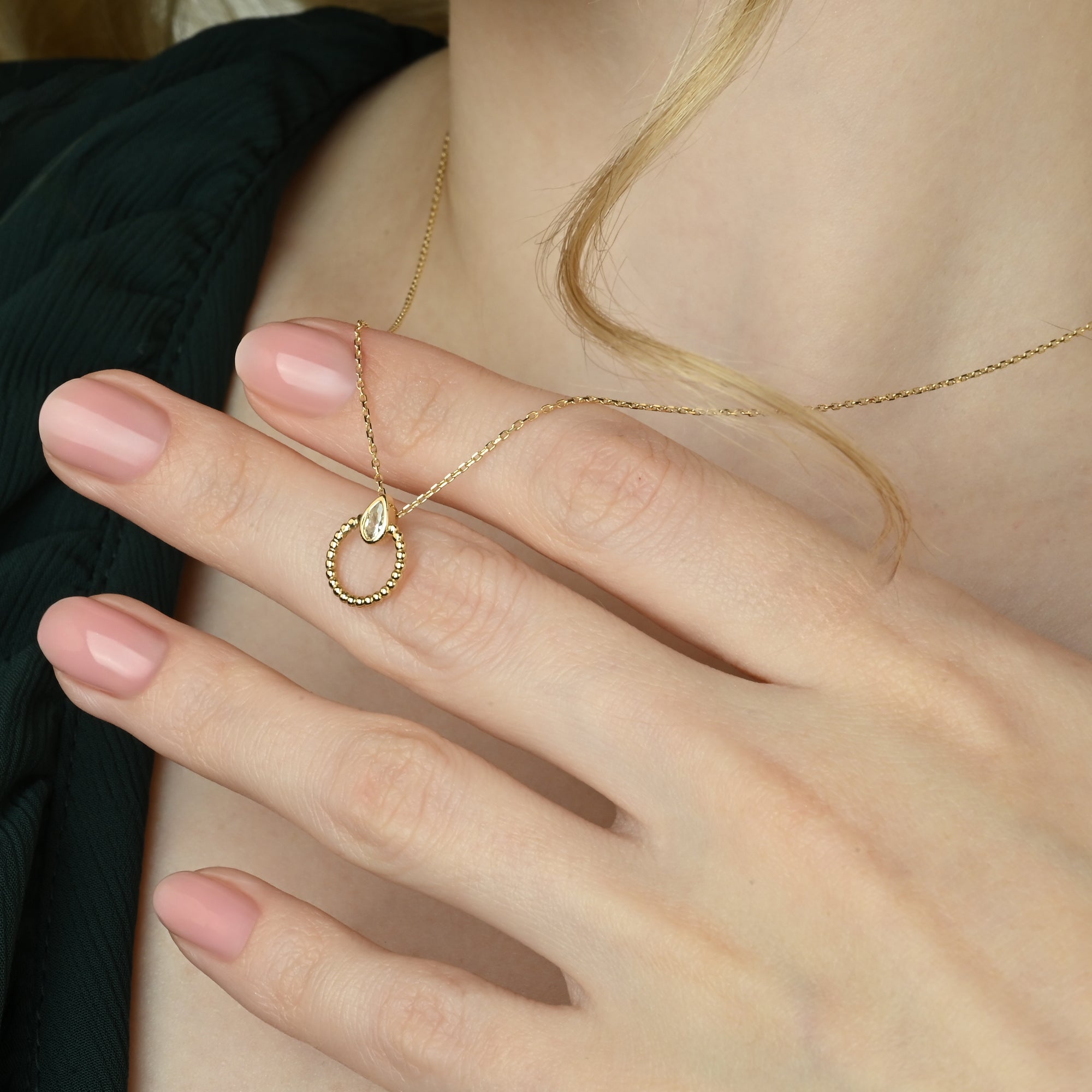 Mutluluk Çemberi Damla Kolye