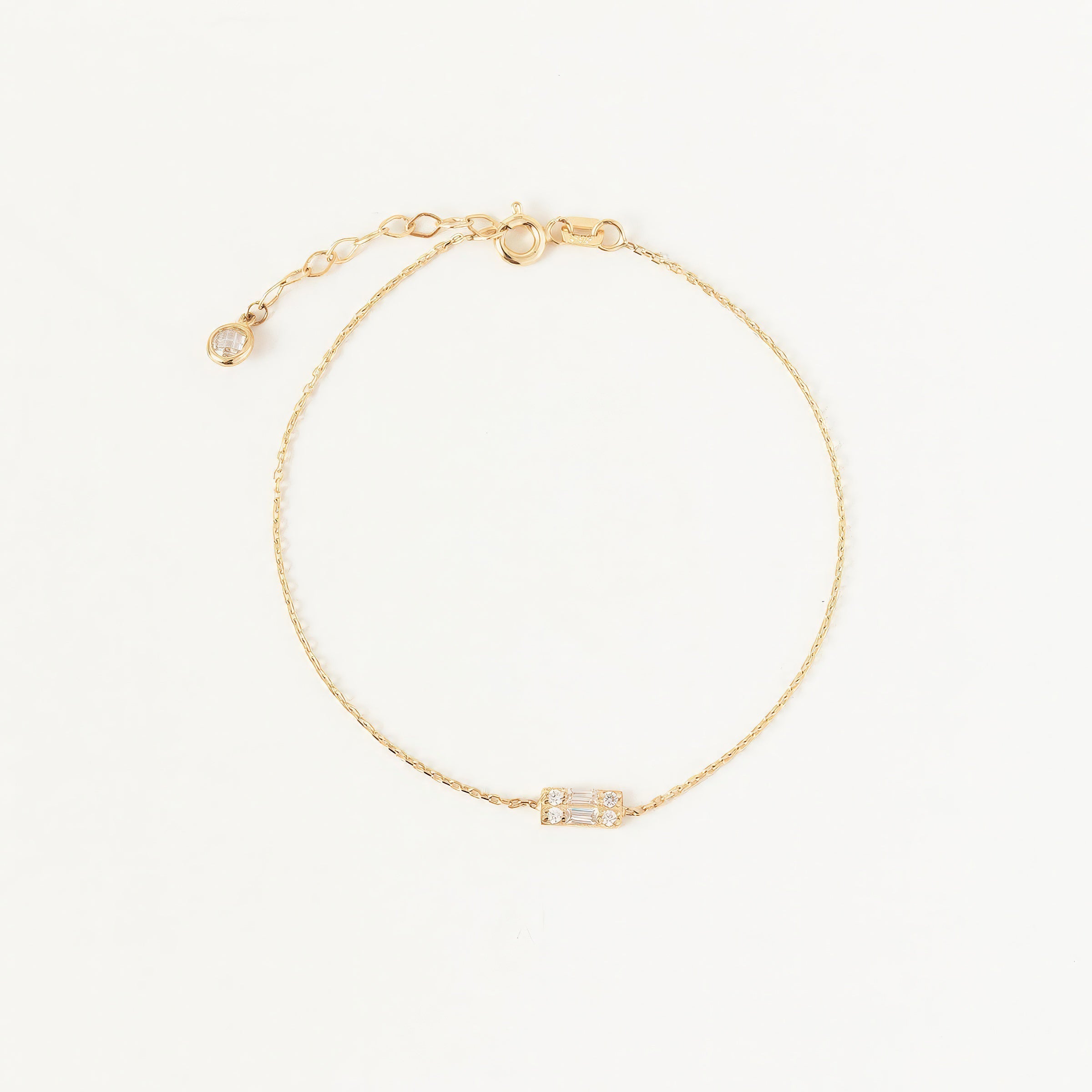 Baget Taşlı Minimal Bileklik