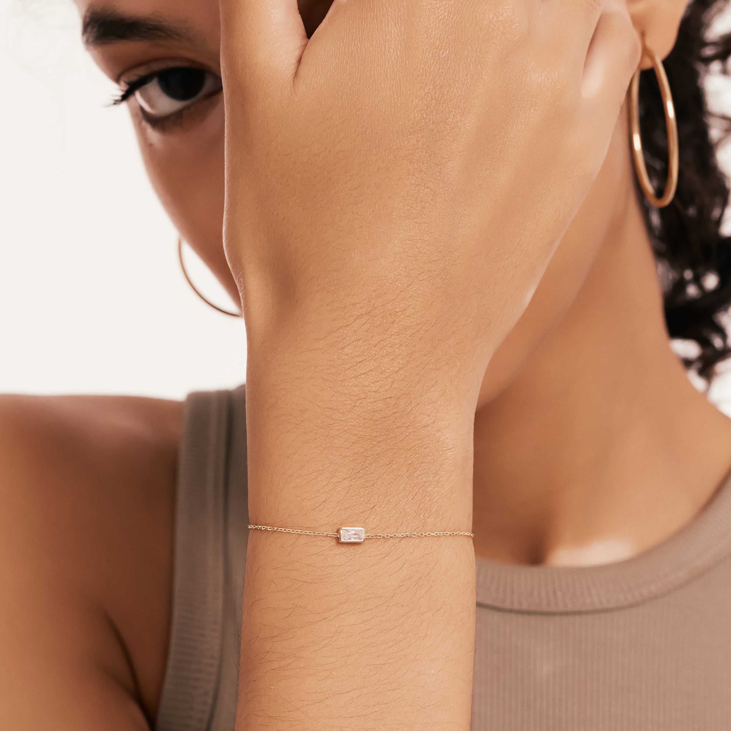 Mini Taşlı Altın Bileklik