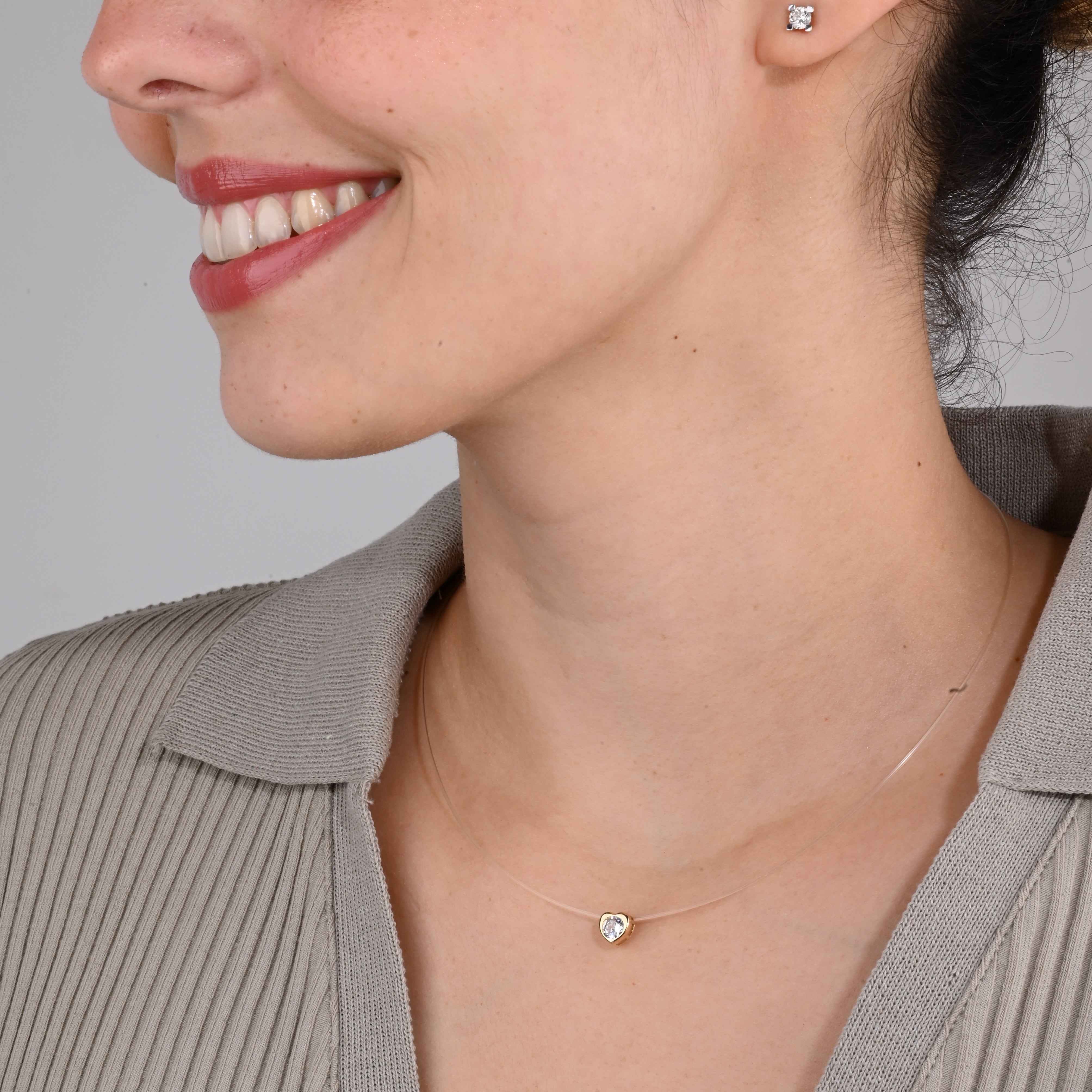 Kalp Hayalet Kolye / orta