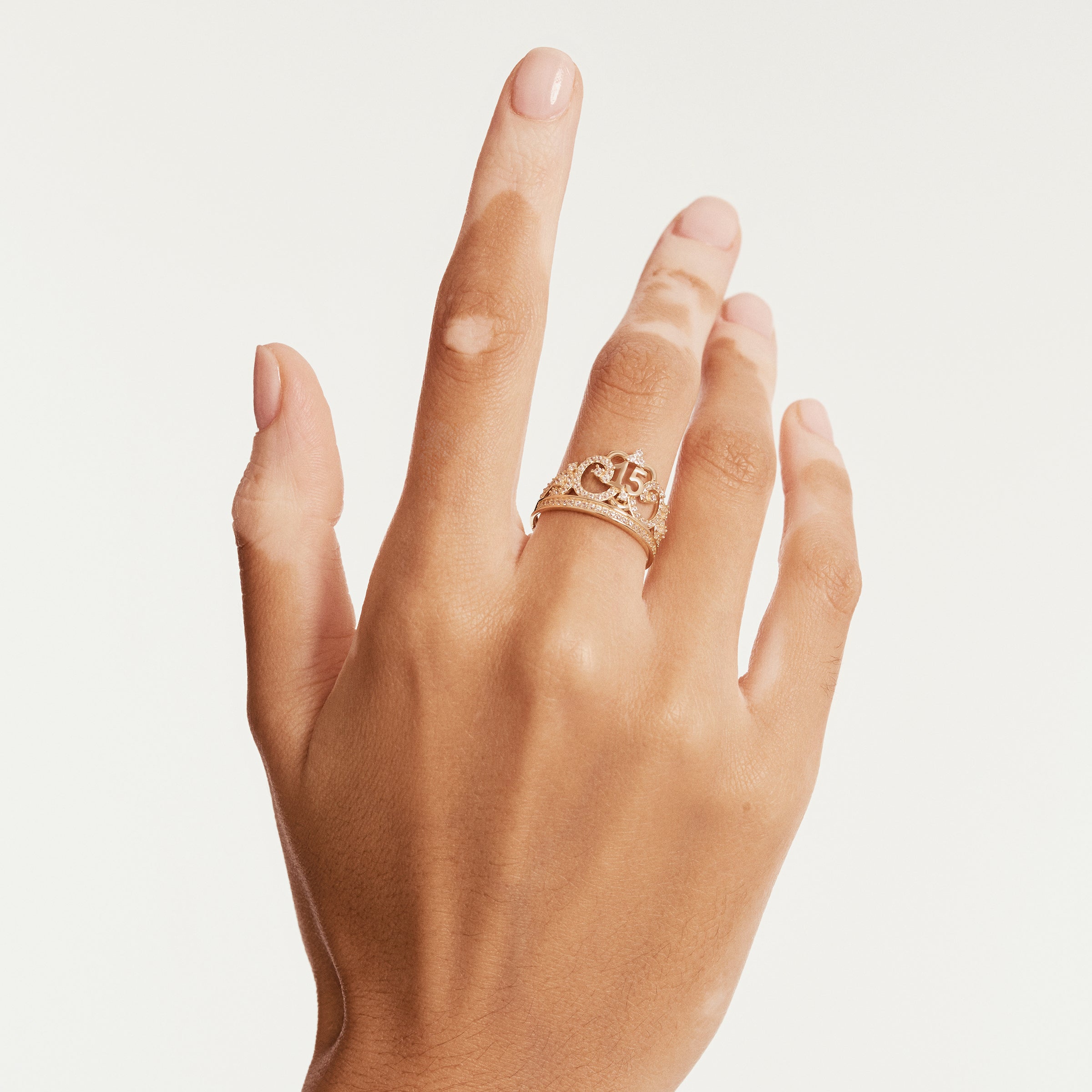 Özel Tasarım Uğurlu Sayı Altın Yüzük