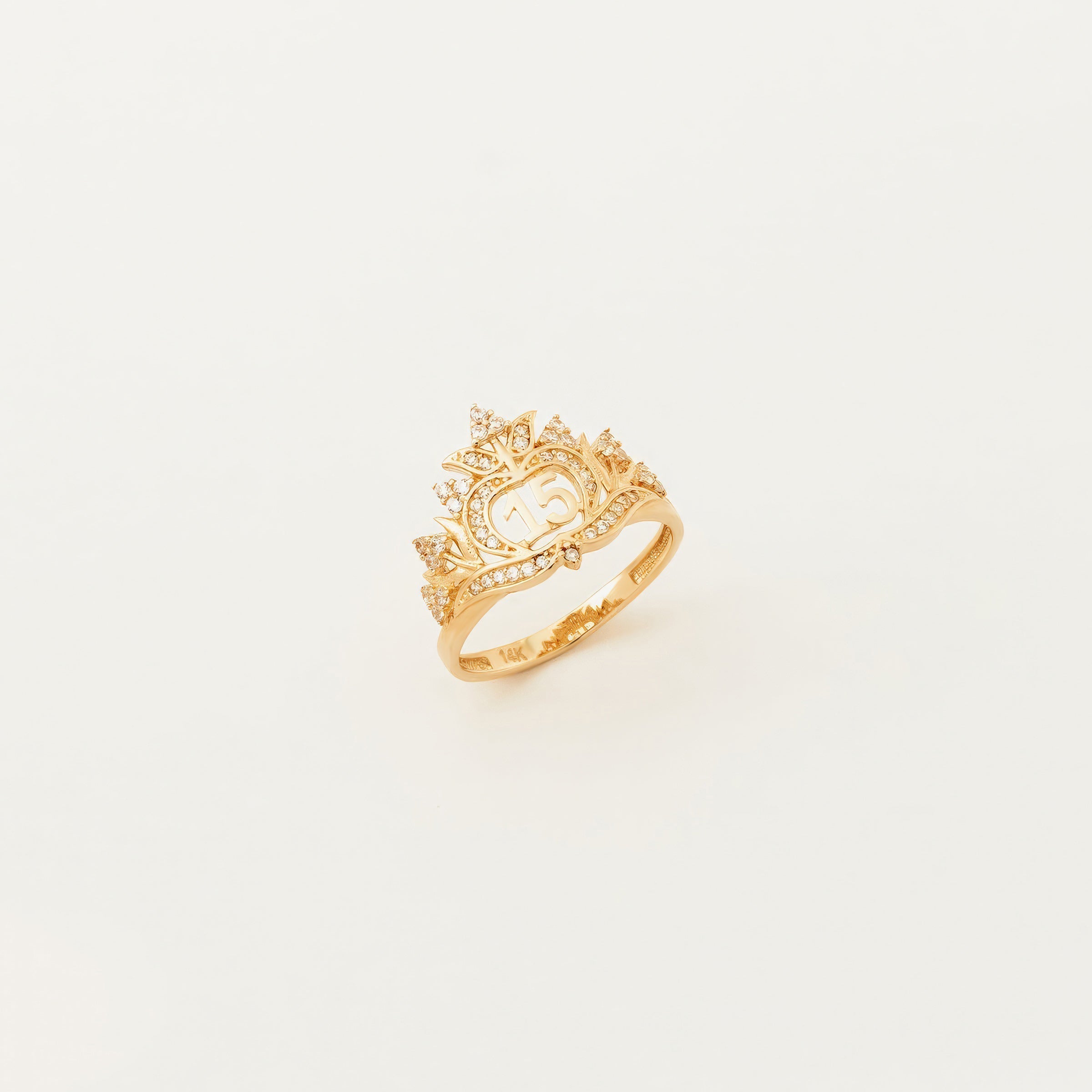 Özel Tasarım Uğurlu Sayı Altın Yüzük