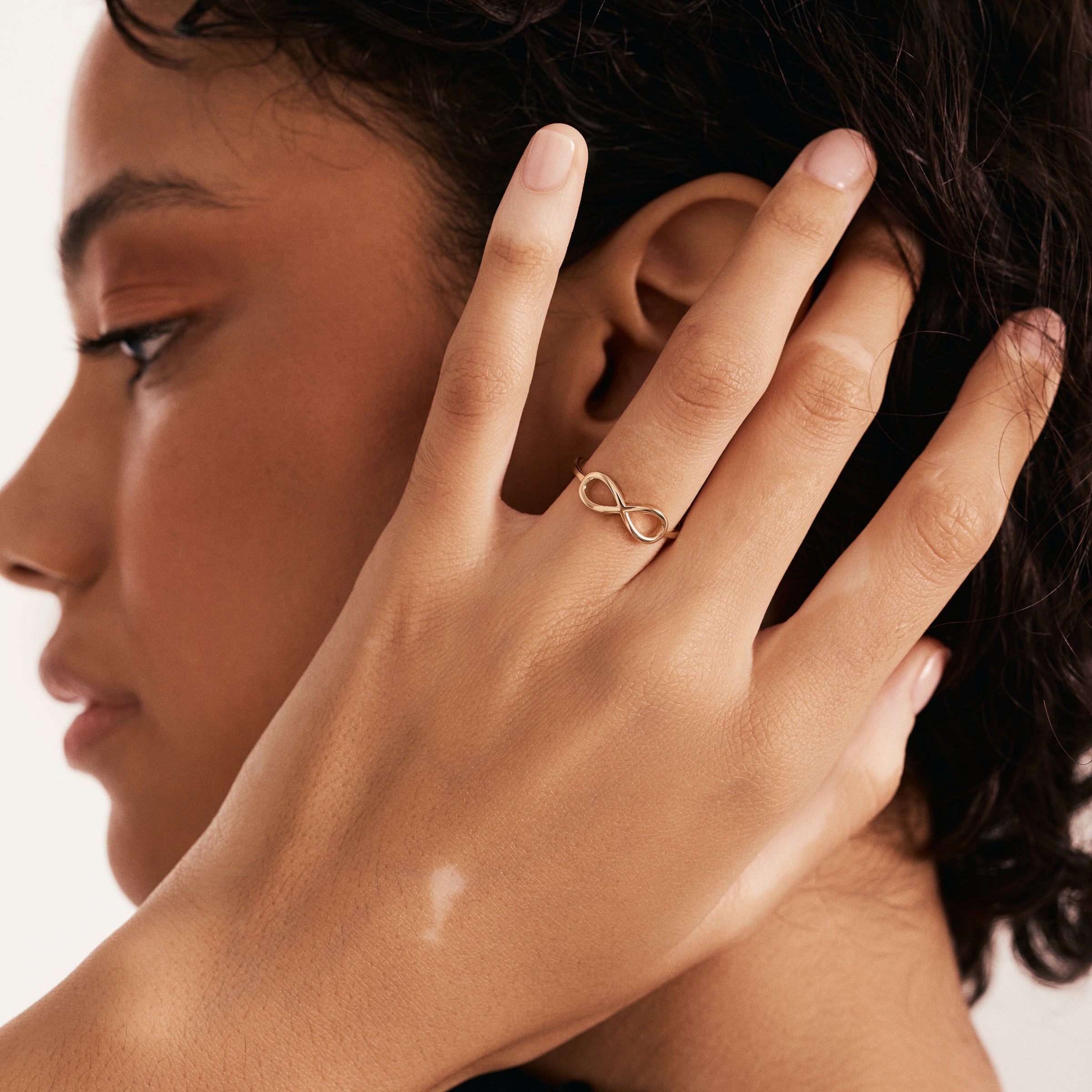 Sonsuzluk Minimal Altın Yüzük