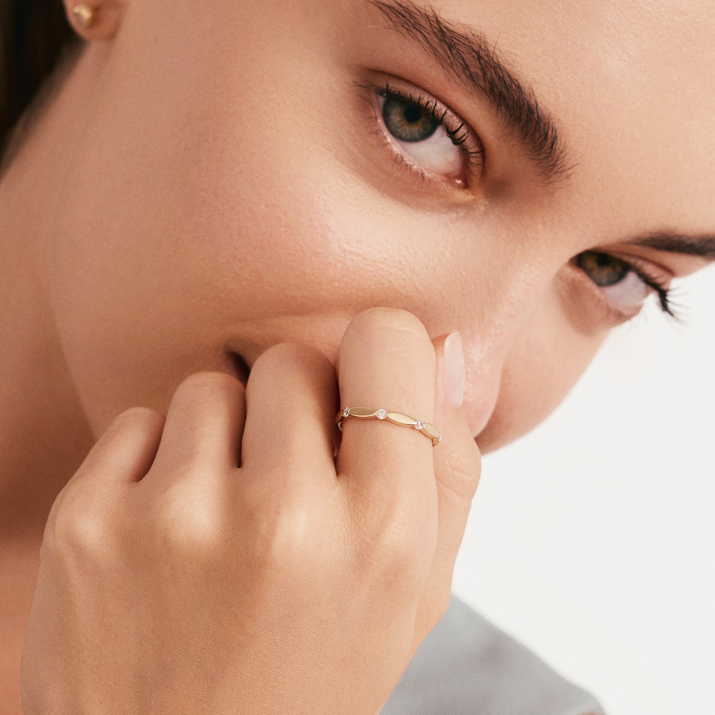 Minimal Klasik Altın Yüzük