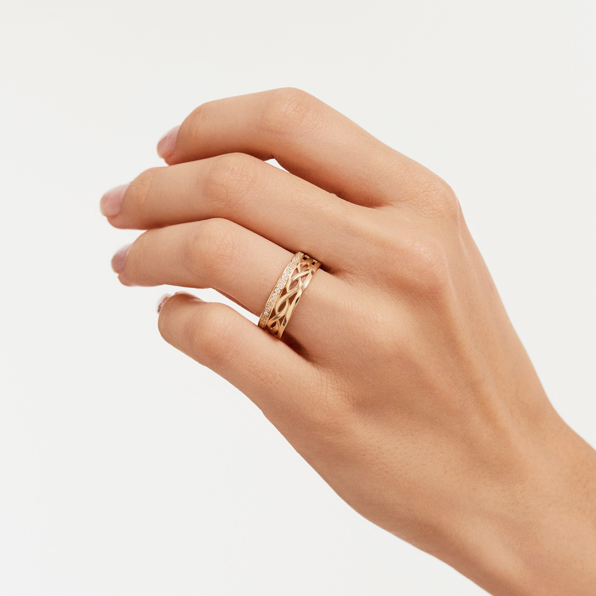 Sarmal Tasarım Altın Yüzük