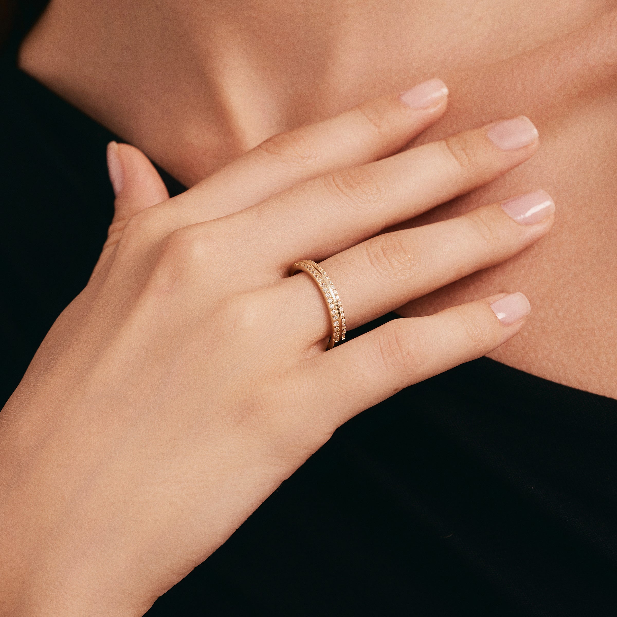 Sıra Taşlı Altın Alyans