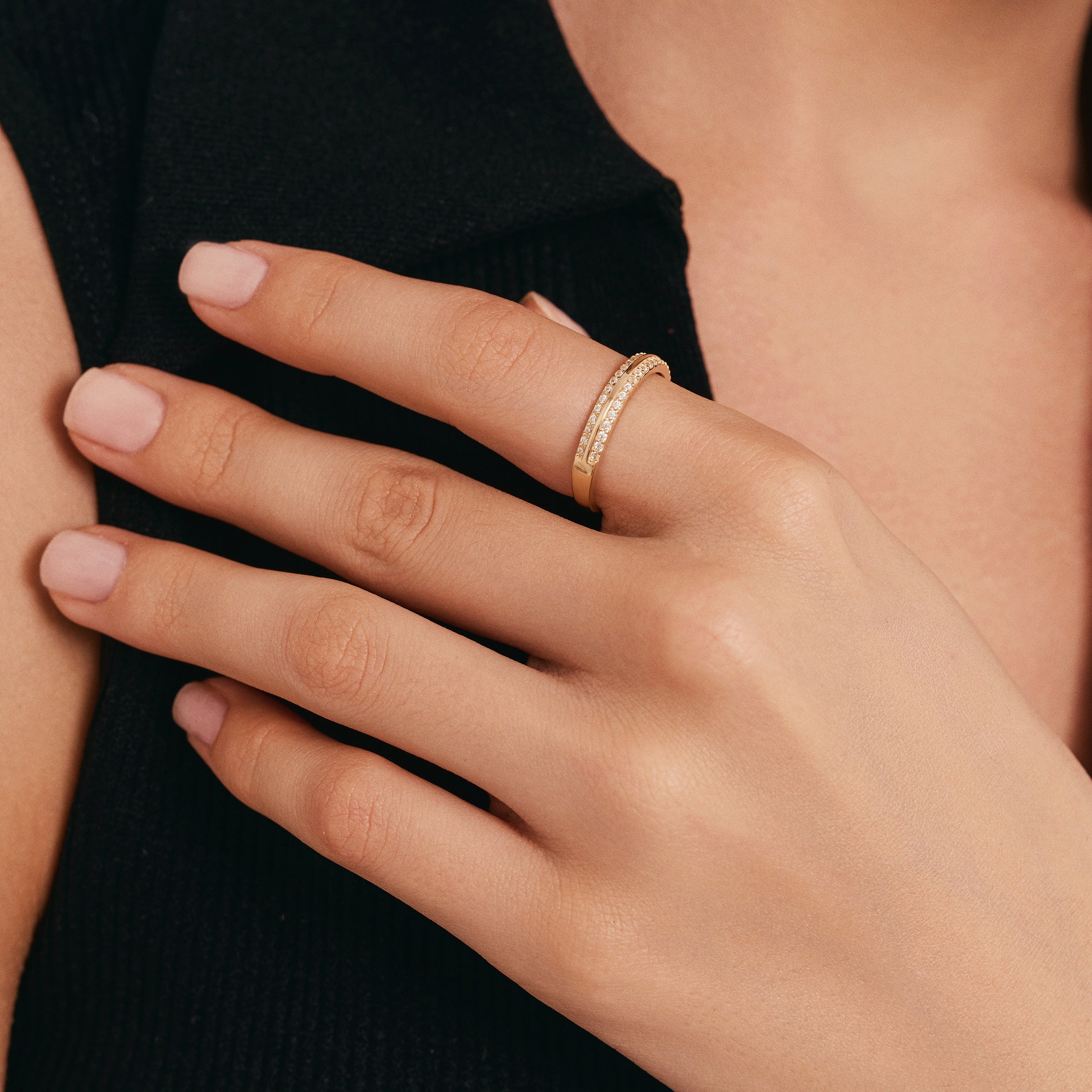 Sıra Taşlı Altın Alyans