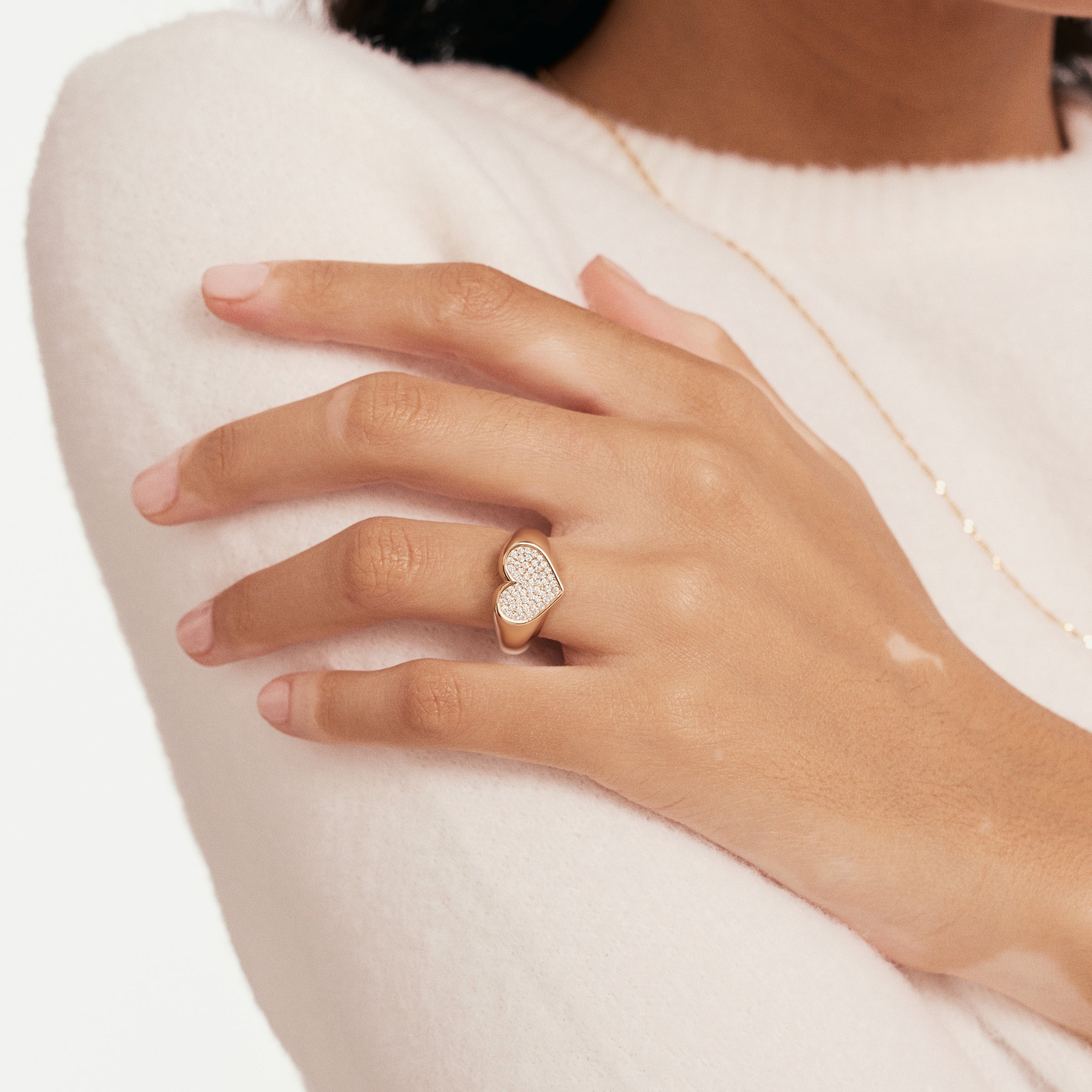 Özel Tasarım Kalp Altın Yüzük