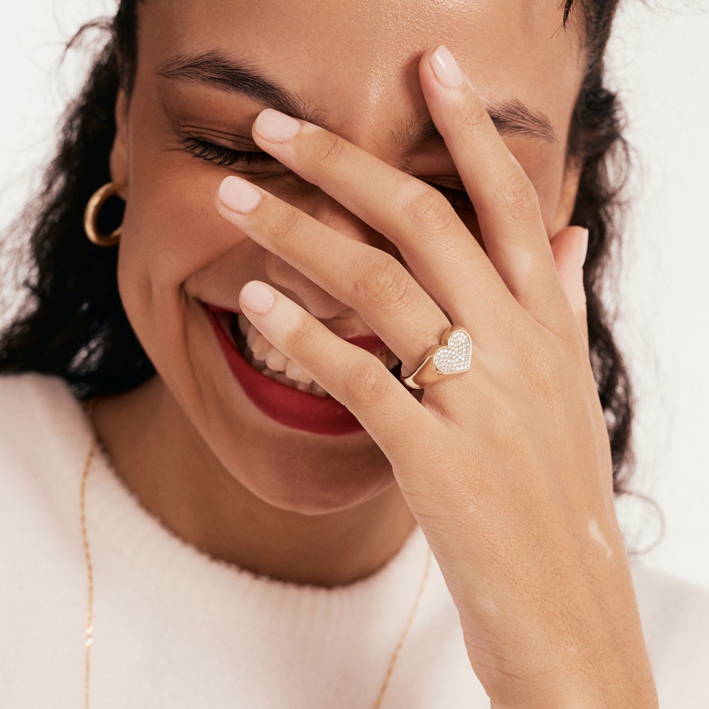 Özel Tasarım Kalp Altın Yüzük