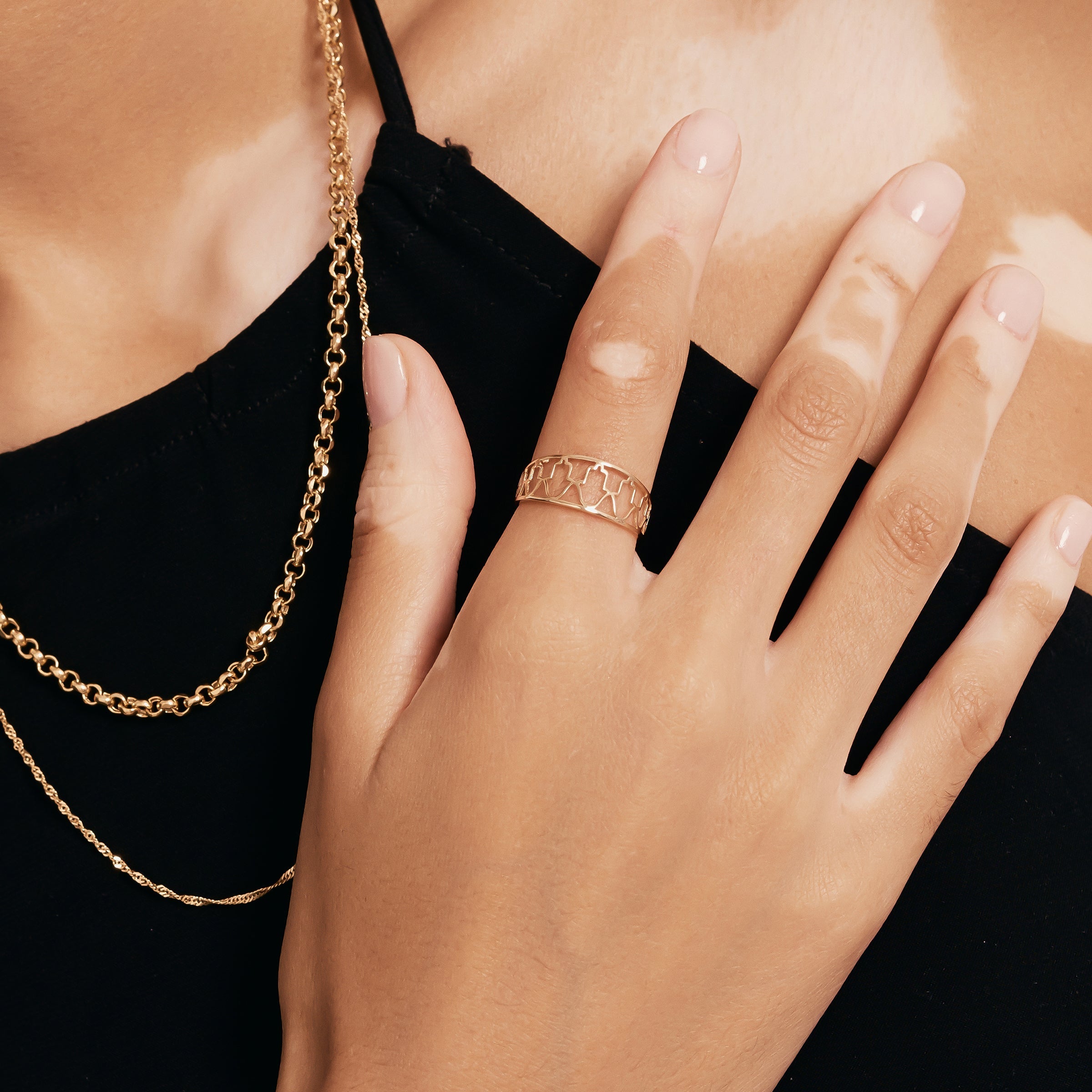 Fatma'nın Eli Altın Tasarım Yüzük