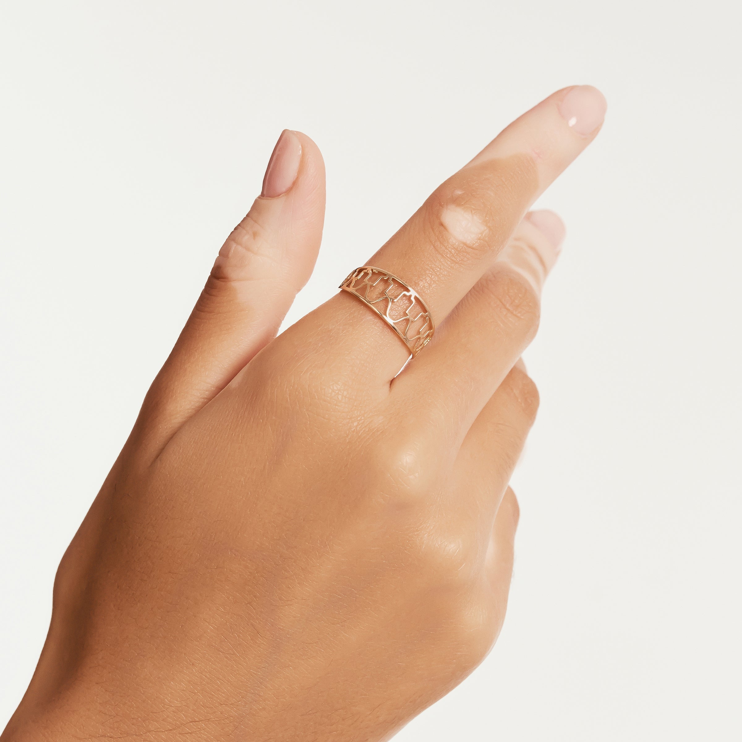 Fatma'nın Eli Altın Tasarım Yüzük