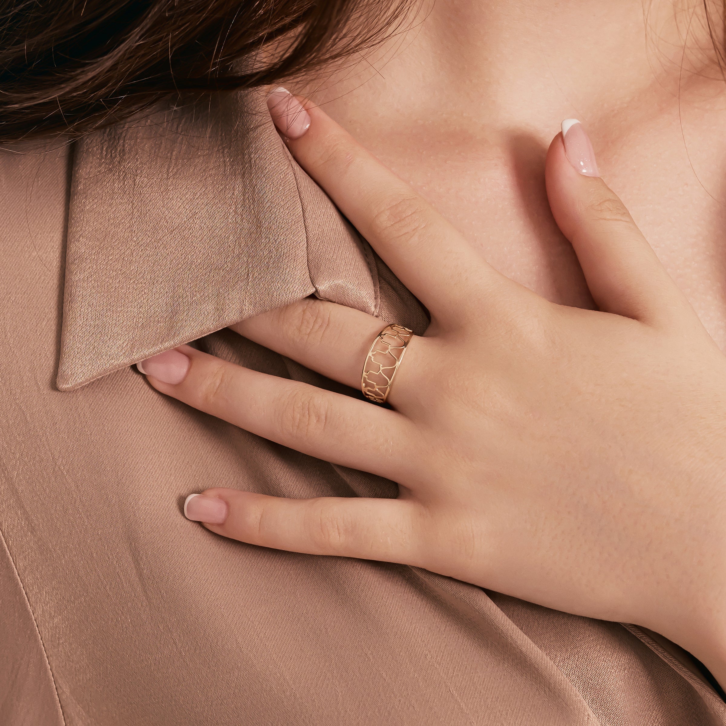 Fatma'nın Eli Altın Tasarım Yüzük