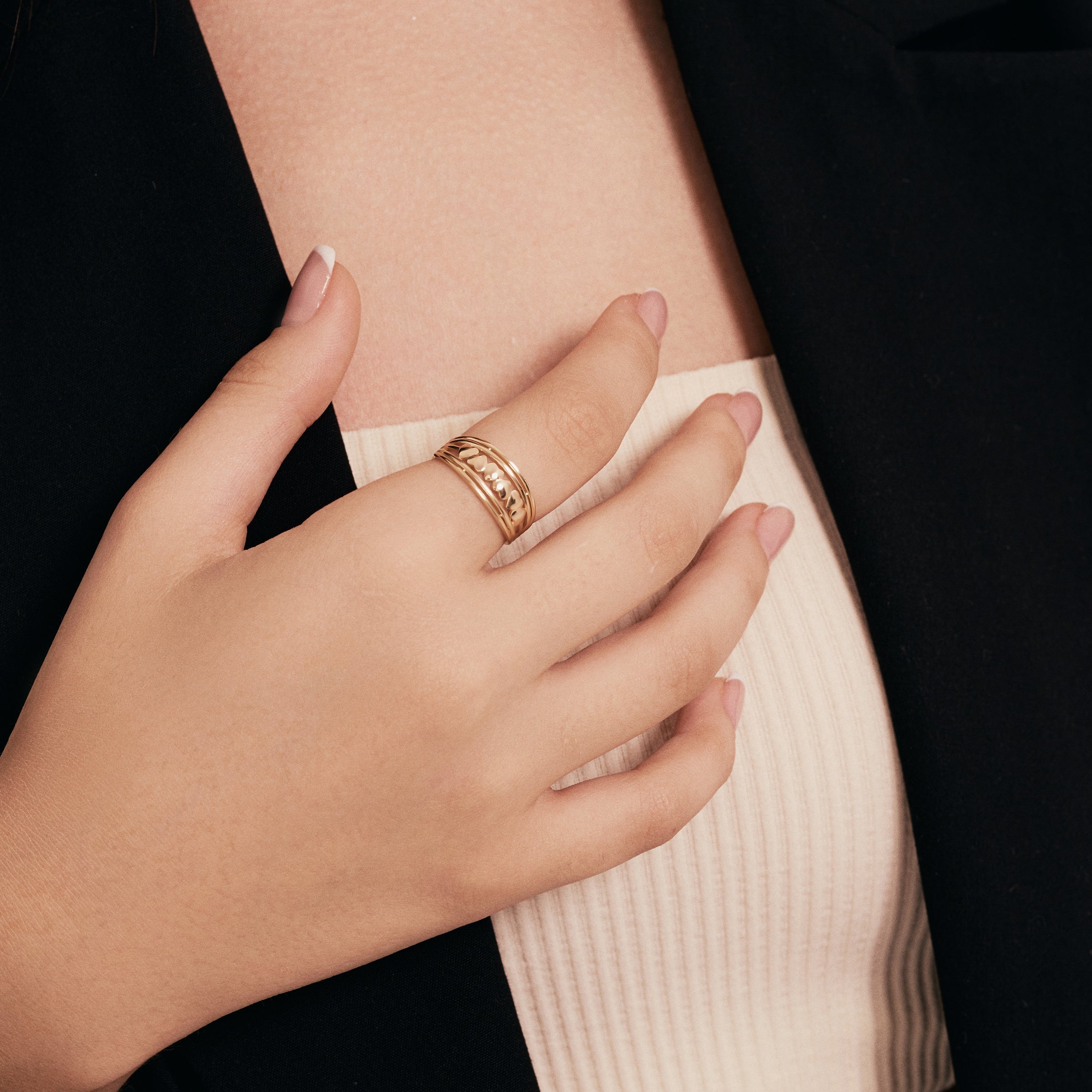 Kalp Dizili Altın Yüzük