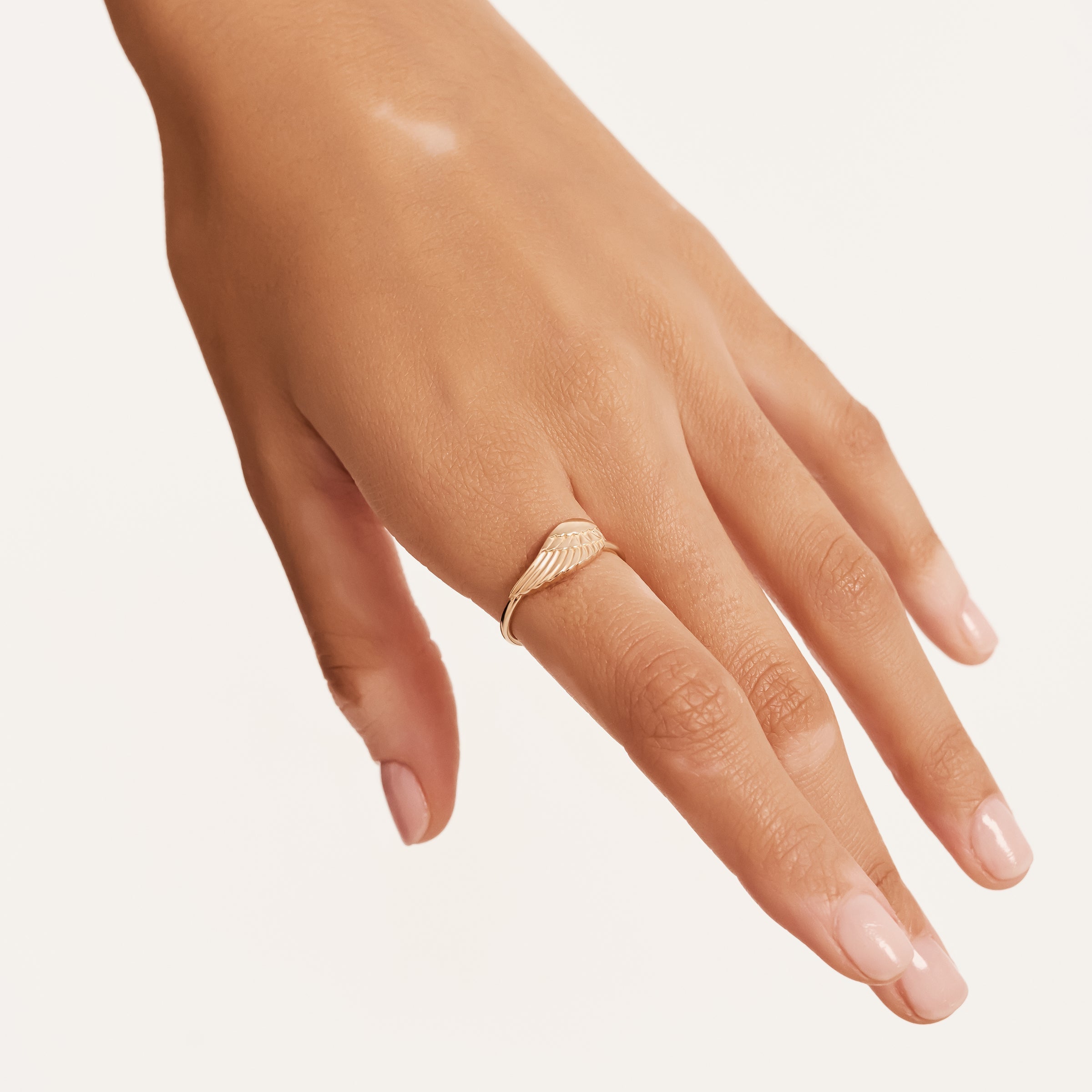 Melek Kanadı Altın Yüzük