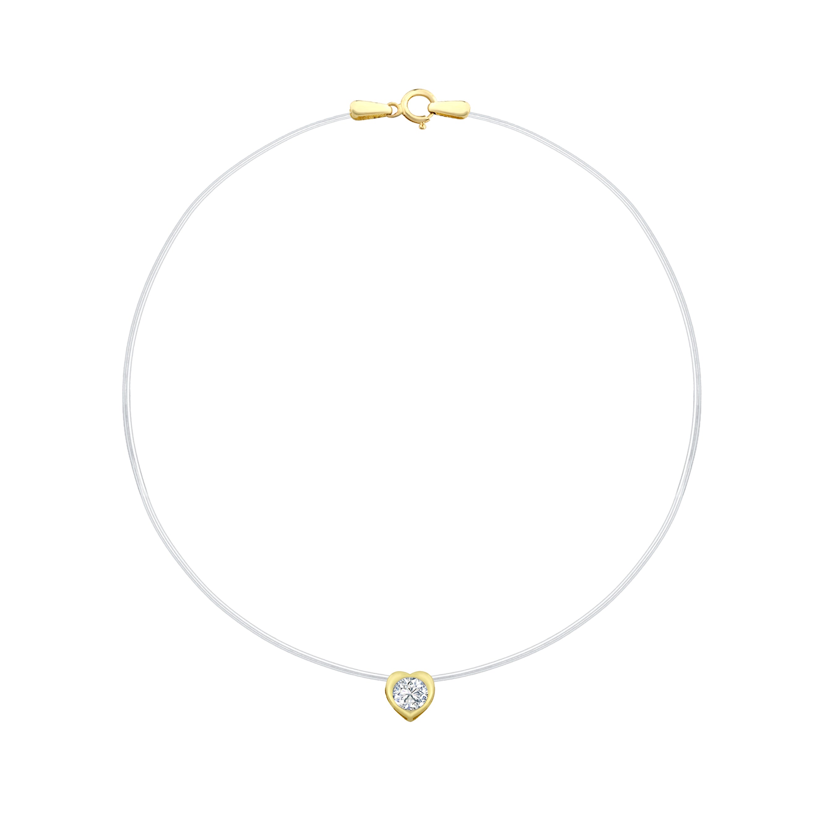 Kalp Hayalet Kolye / küçük