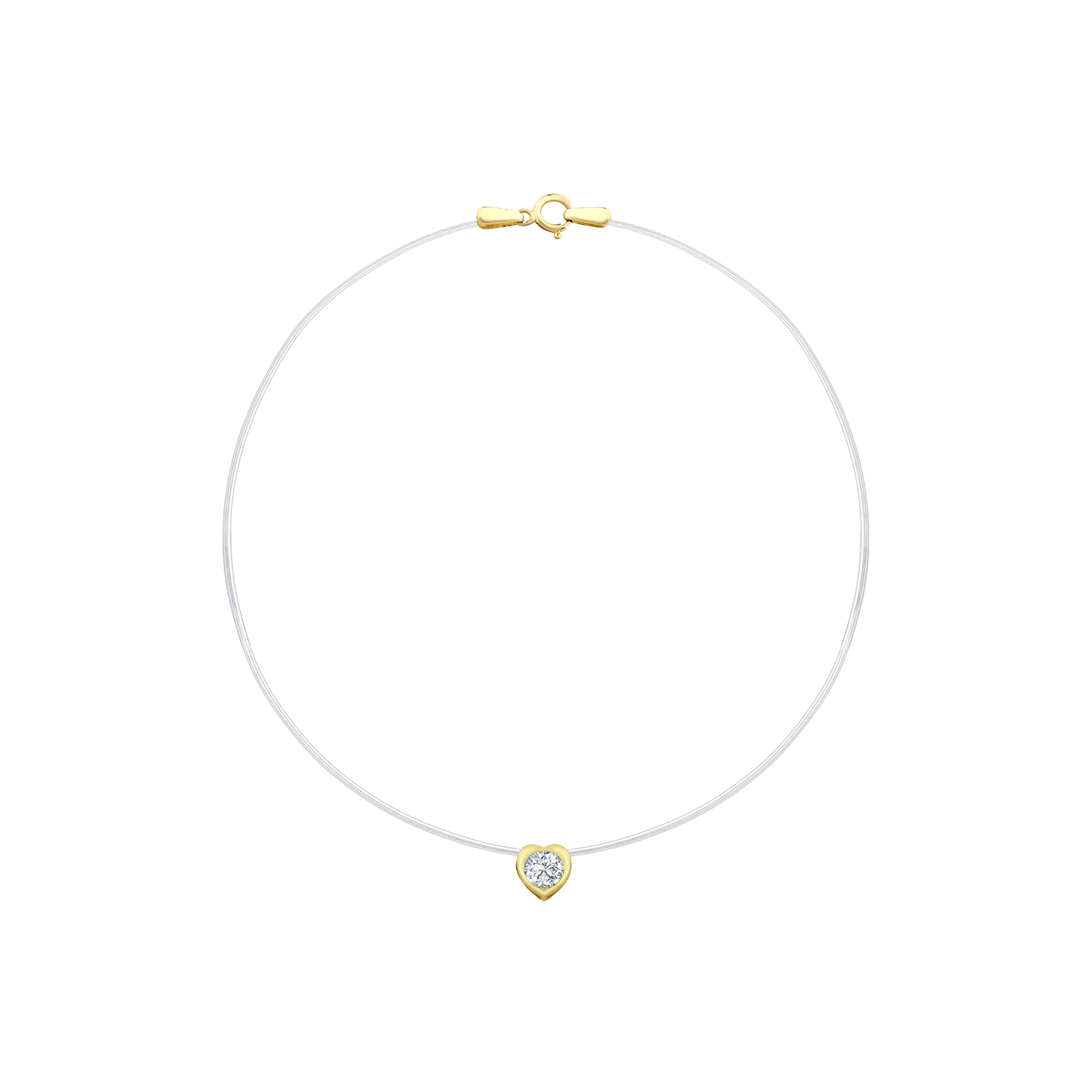 Kalp Hayalet Kolye / büyük