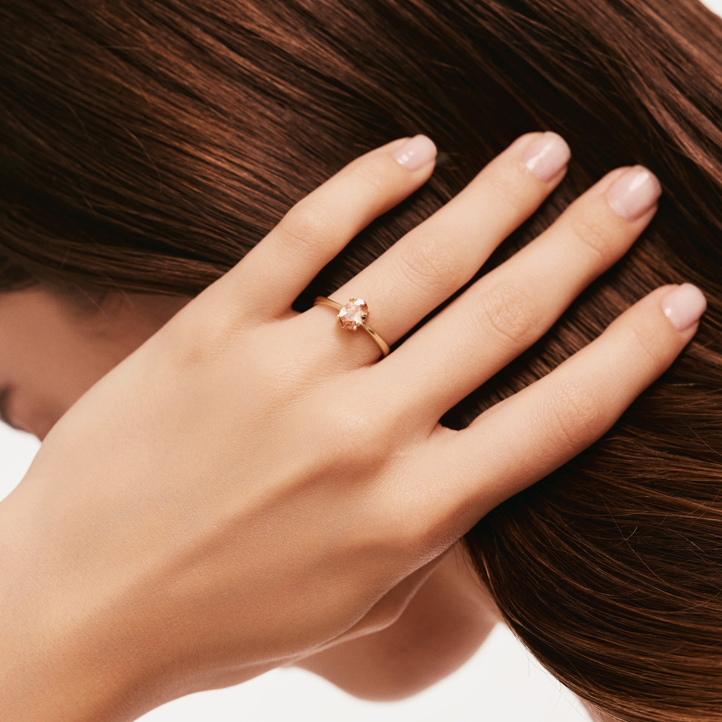 Sitrin Tektaş Minimal Yüzük