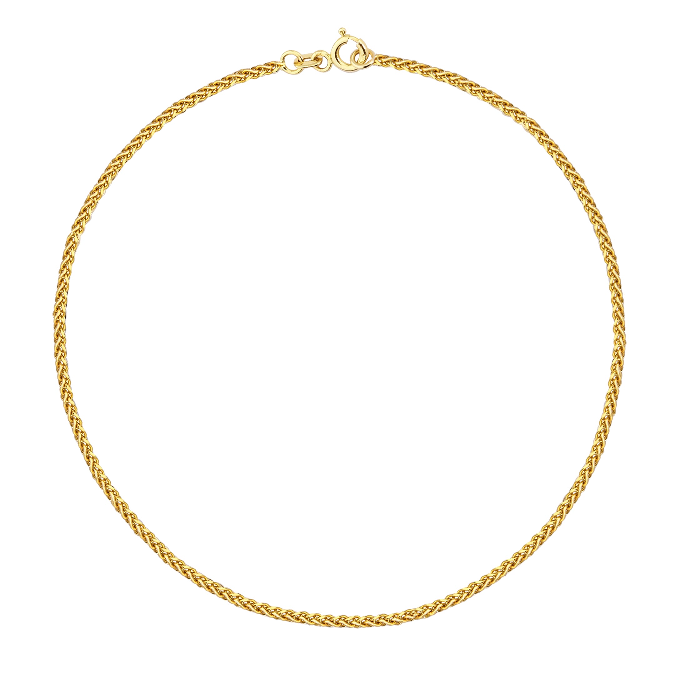 14K Gold Franco Chain Bracelet - 1.35mm | Sleek & Durable Gold Jewelry