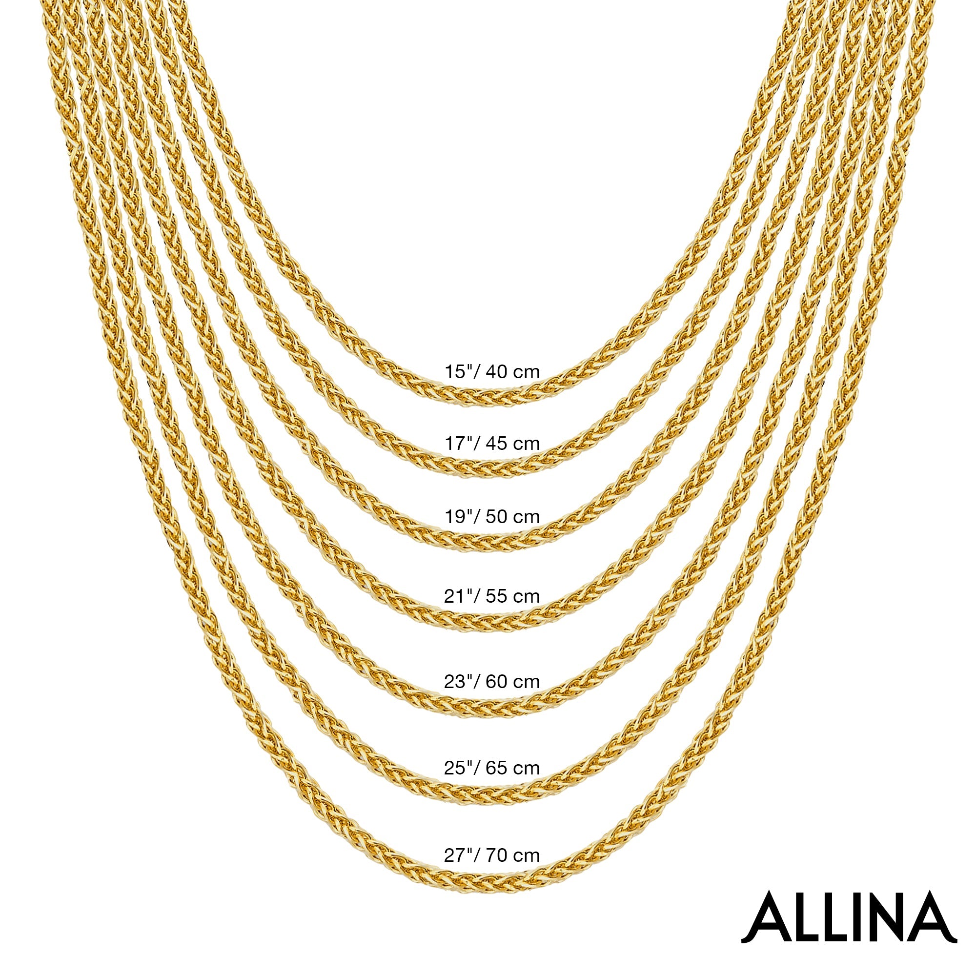 14K Gold Franco Chain Necklace - 1.35 mm | Elegant Gold Necklace for Men & Women