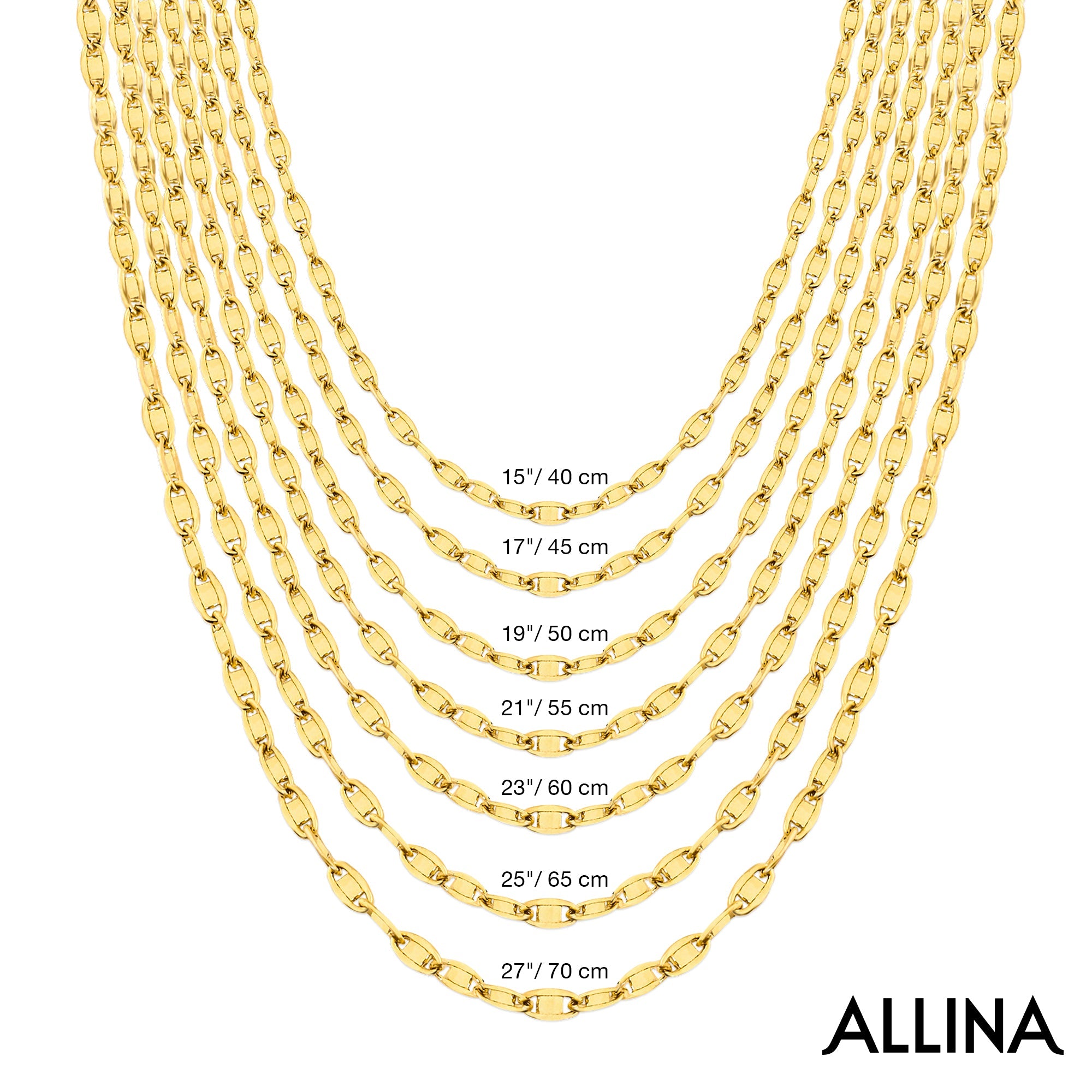 14K Gold Anchor Chain Necklace - 2.05mm | Elegant & Durable Gold Jewelry