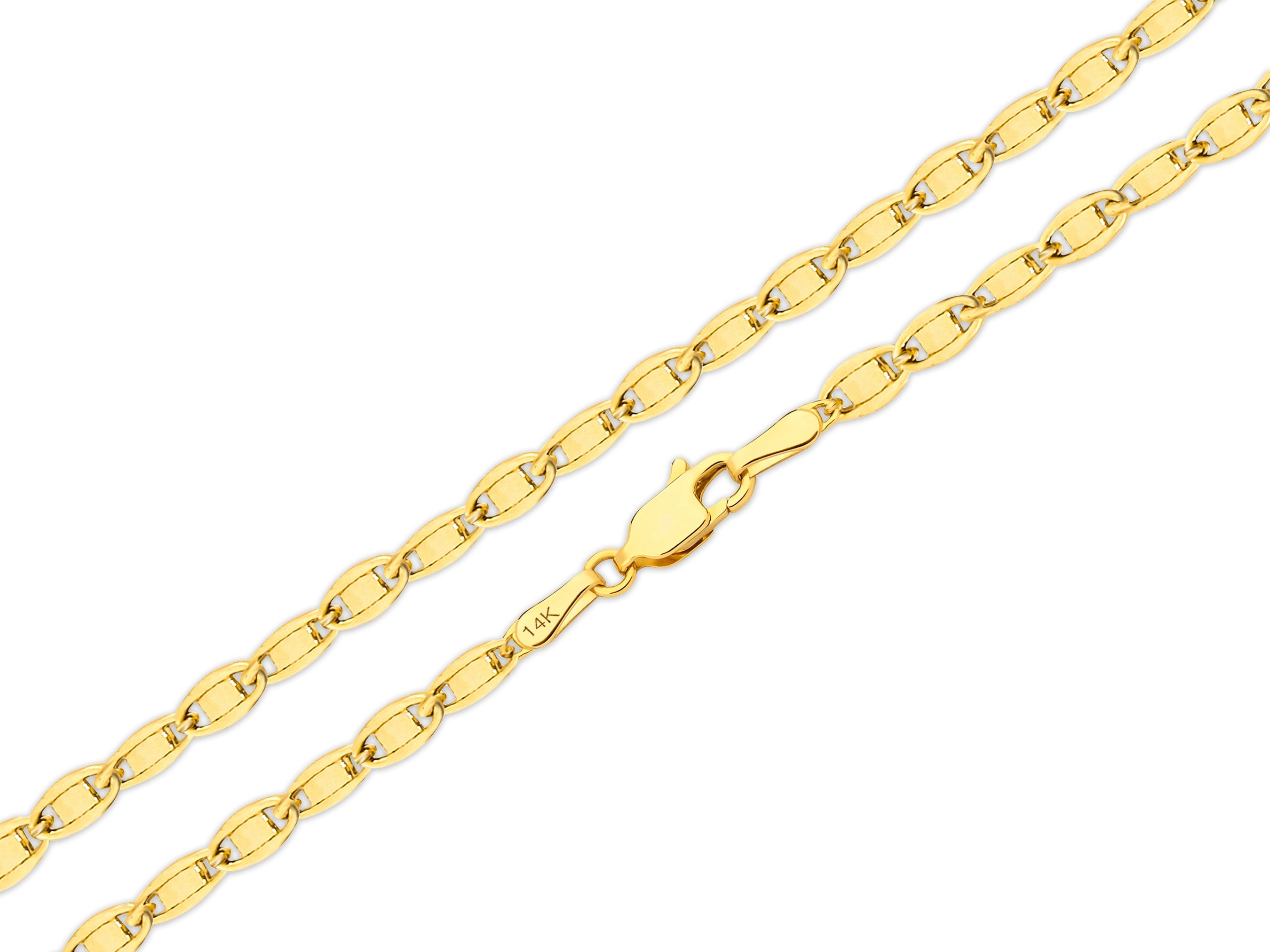 14K Gold Anchor Chain Necklace - 2.05mm | Elegant & Durable Gold Jewelry