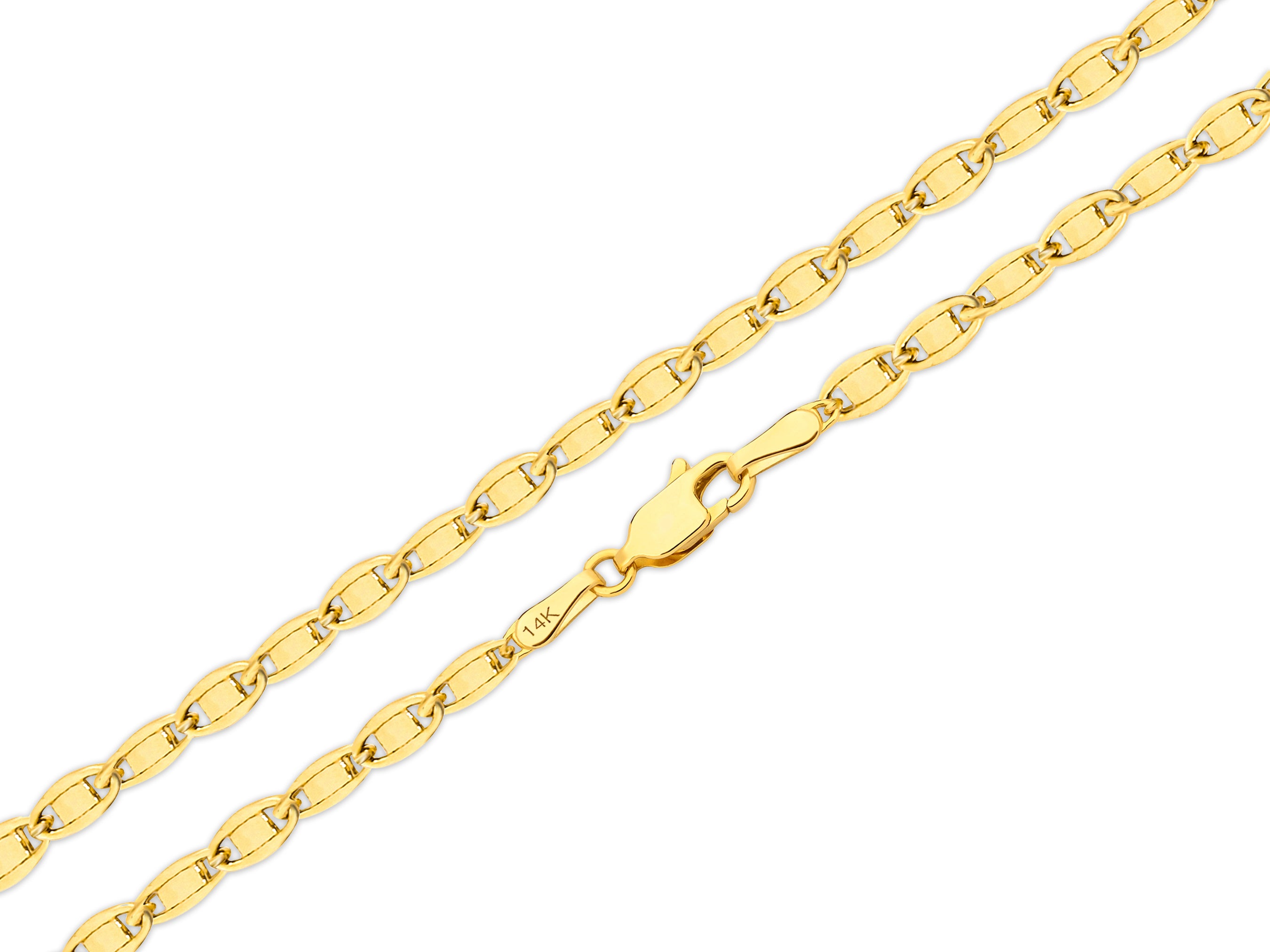 14K Gold Anchor Chain Necklace - 2.60 mm | Timeless Gold Jewelry